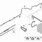 Câble plus de batterie soubassement d'origine BMW (61129348765)
