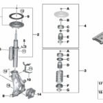 Palier de pivot gauche d'origine BMW GTS (31212289301)